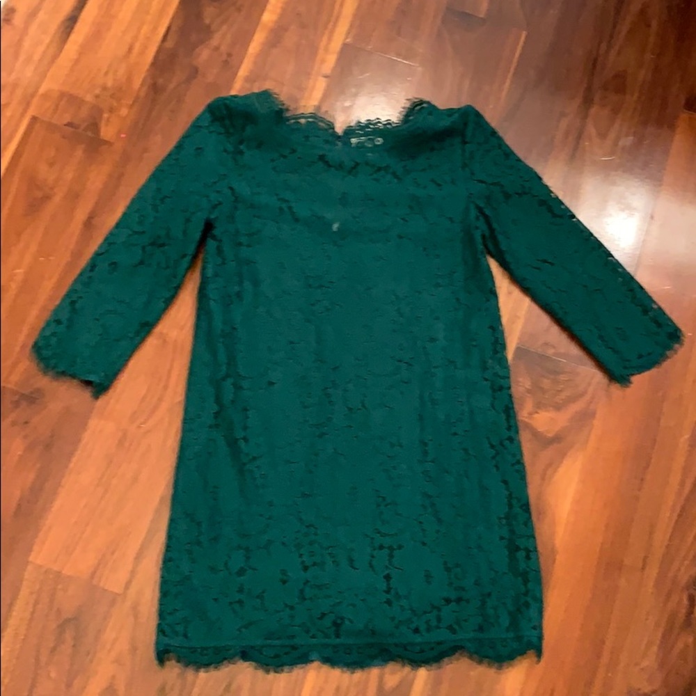 Joie green lace dress